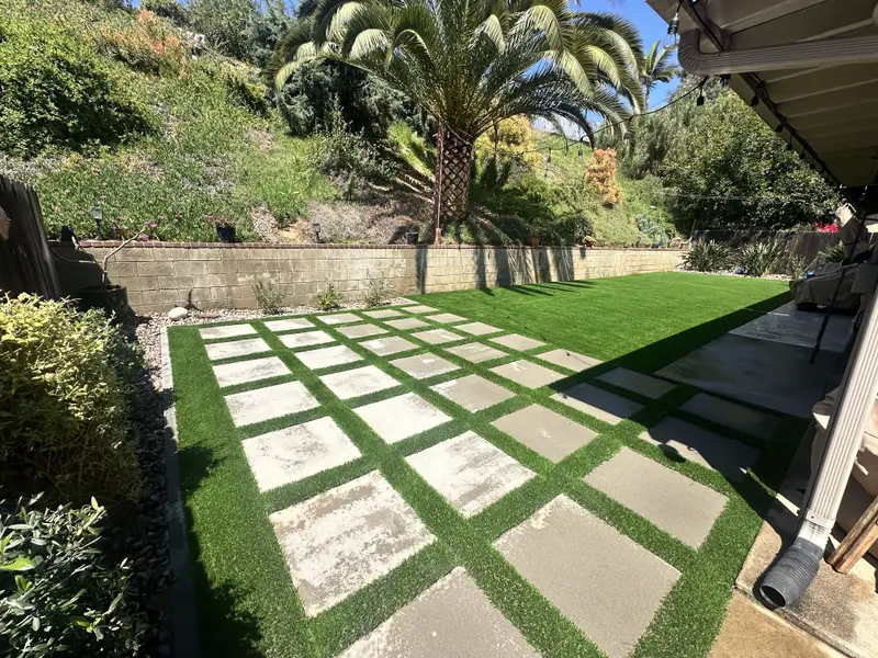 Artificial grass residential lawn in San Diego, CA by TurboSurfacing Artificial grass residential lawn in San Diego, CA by TurboSurfacing