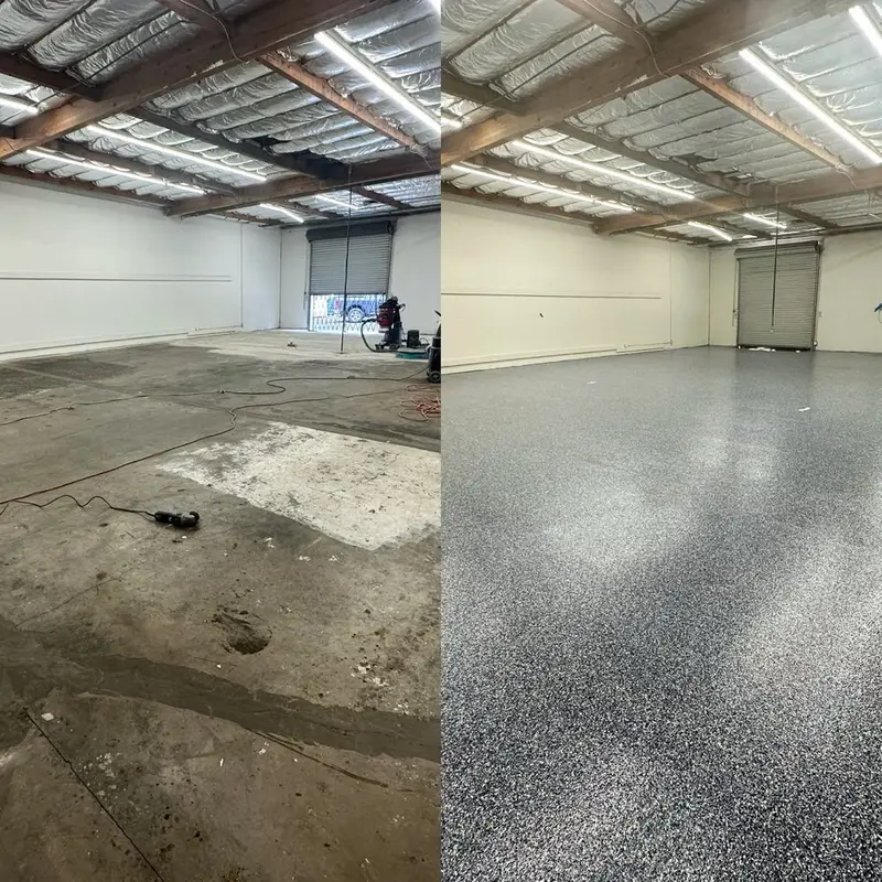Epoxy floor coating work completed in San Diego by Turbo Surfacing Solutions