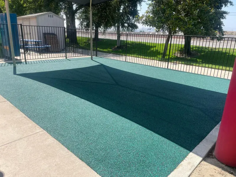 Poured-in-place rubber playground safety surface in San Diego, CA by TurboSurfacing