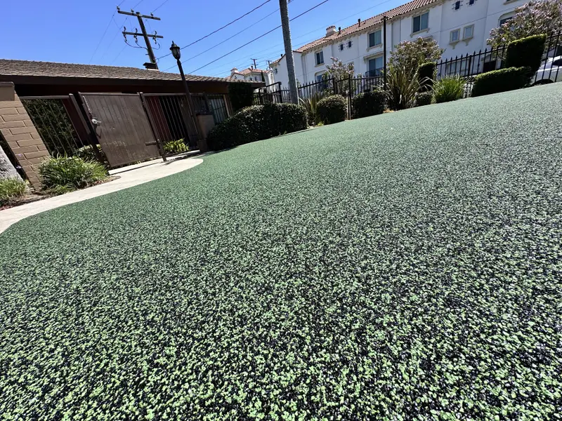 Poured-in-place rubber playground safety surface installed in San Diego by Turbo Surfacing Solutions