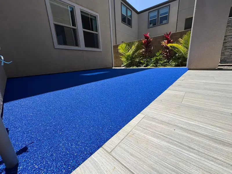 HOA & residential PIP rubber — Turbo Surfacing Solutions Poured-in-place rubber HOA pathway installed in by Turbo Surfacing Solutions