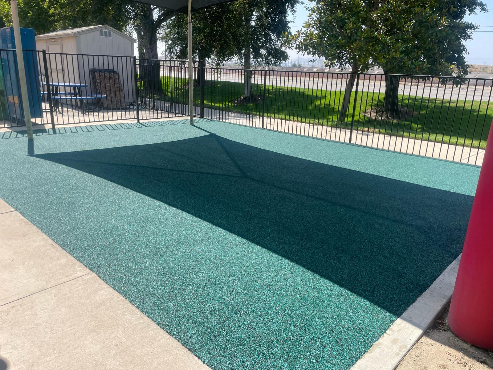 Poured-in-place rubber playground safety surface in San Diego, CA by TurboSurfacing