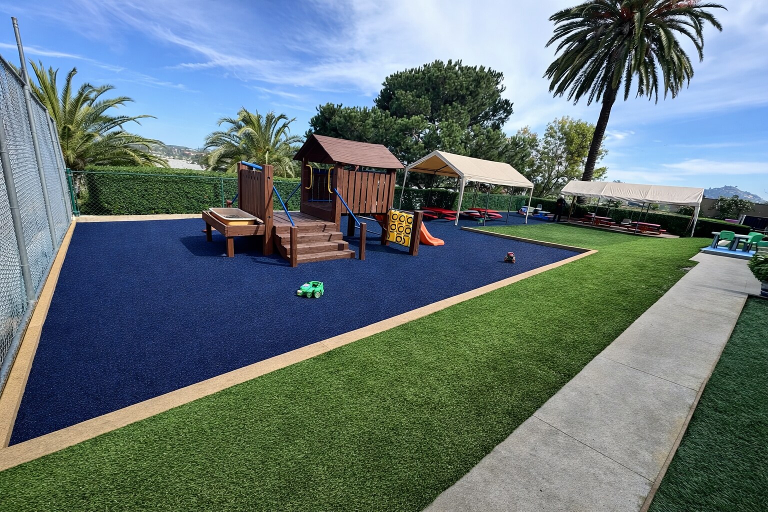 Poured-in-place rubber playground safety surface in San Diego, CA by TurboSurfacing