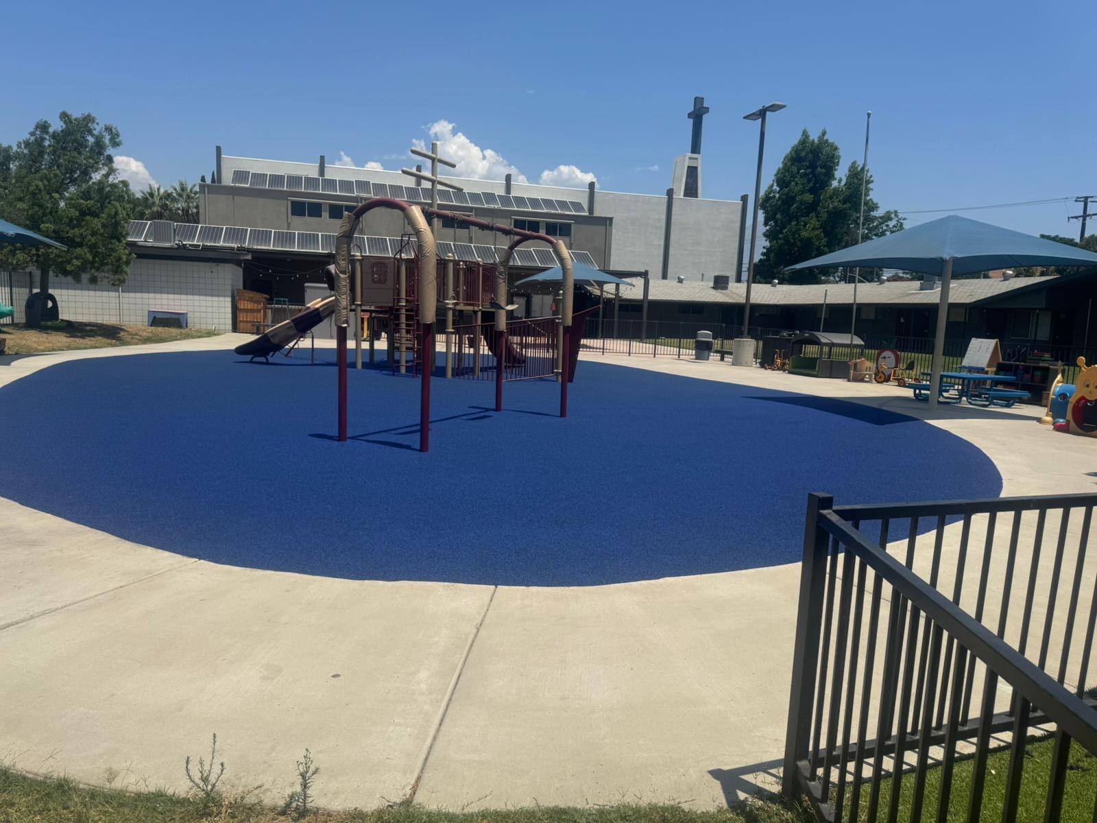 Poured-in-place rubber playground safety surface in San Diego, CA by TurboSurfacing