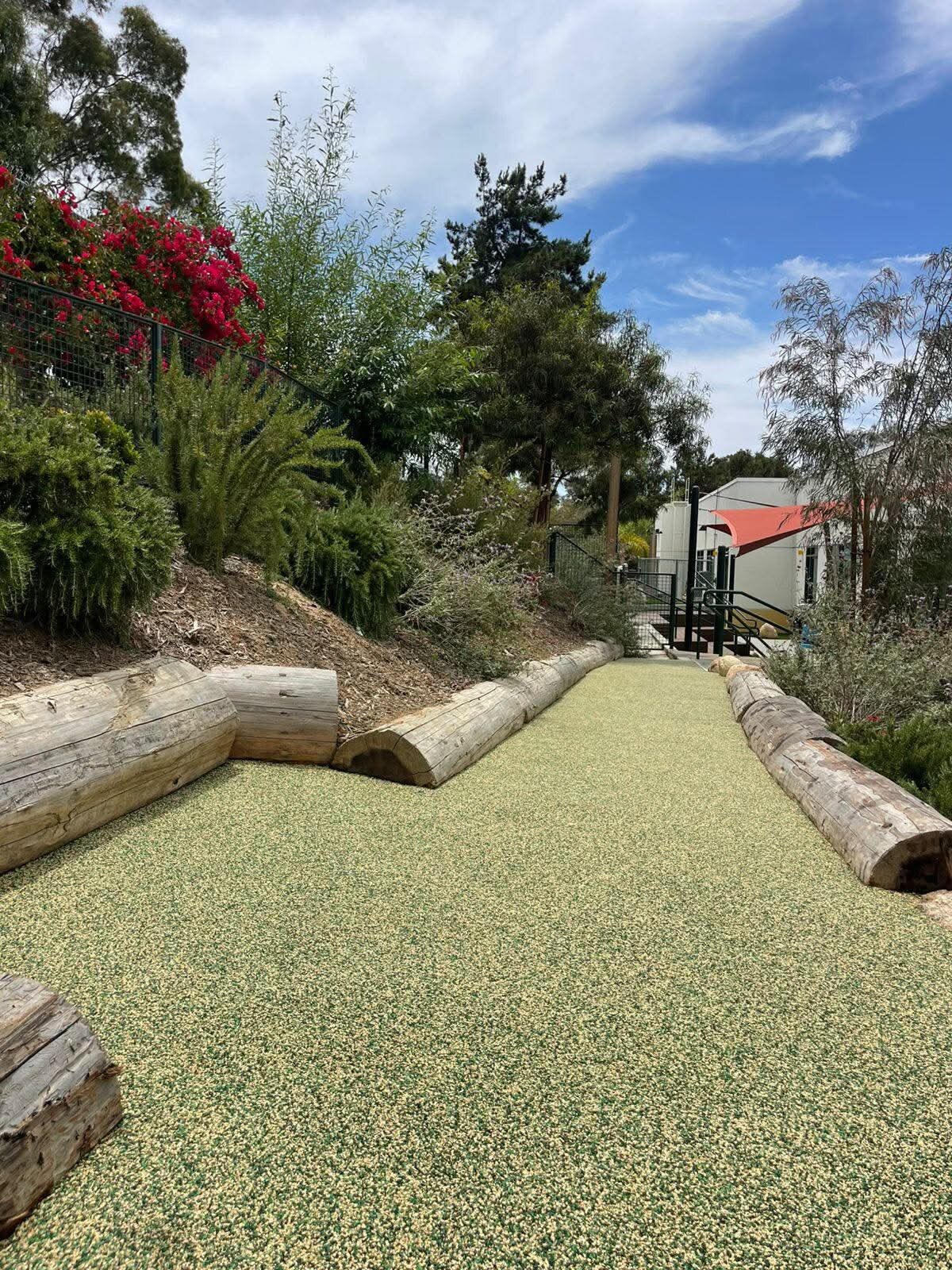 Poured-in-place rubber playground safety surface in San Diego, CA by TurboSurfacing