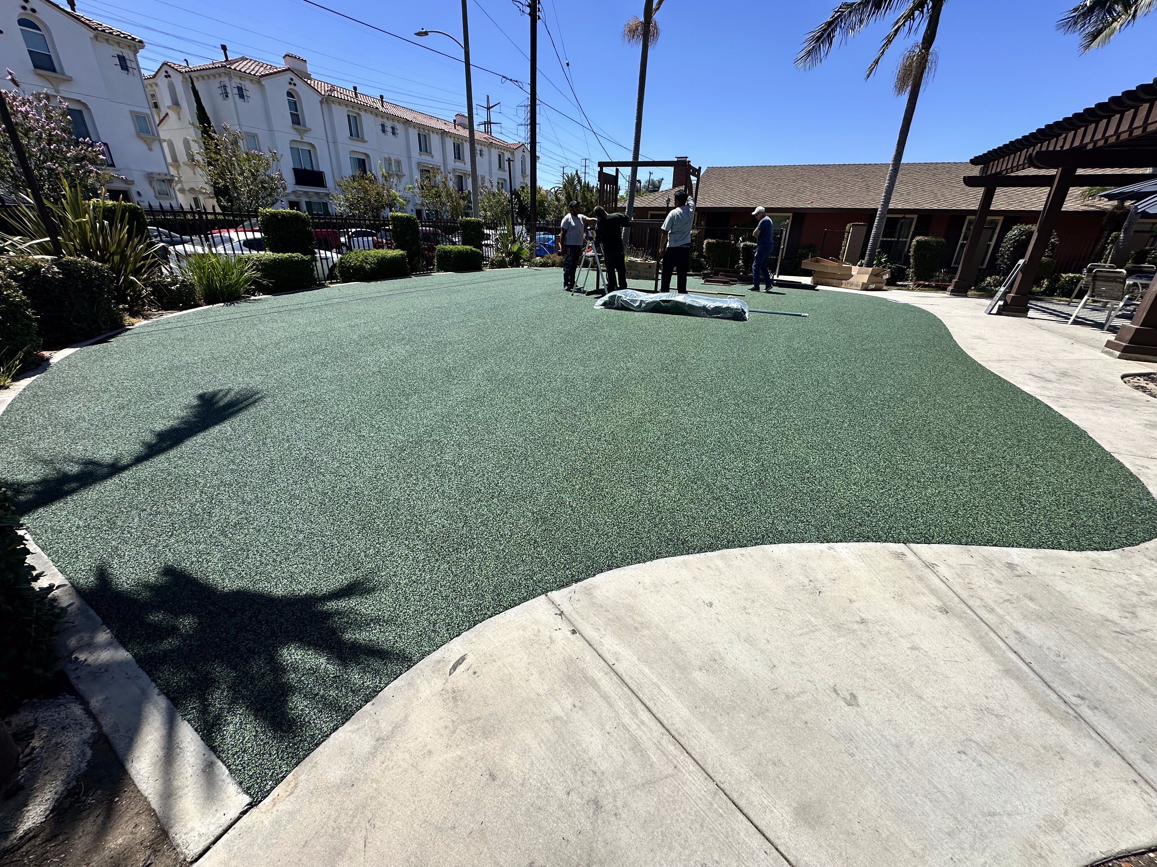 Poured-in-place rubber playground safety surface in San Diego, CA by TurboSurfacing