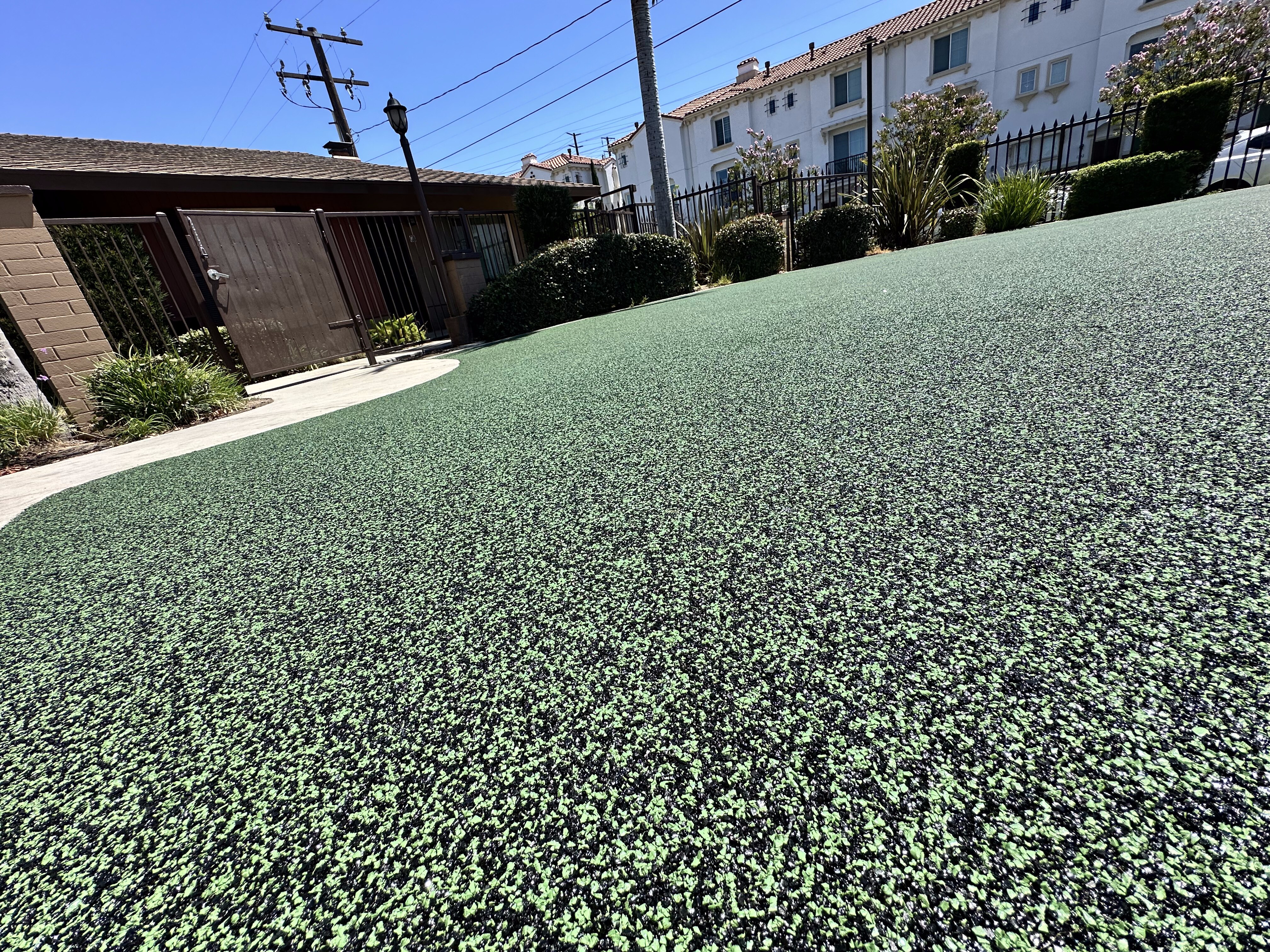 Poured-in-place rubber playground safety surface in San Diego, CA by TurboSurfacing