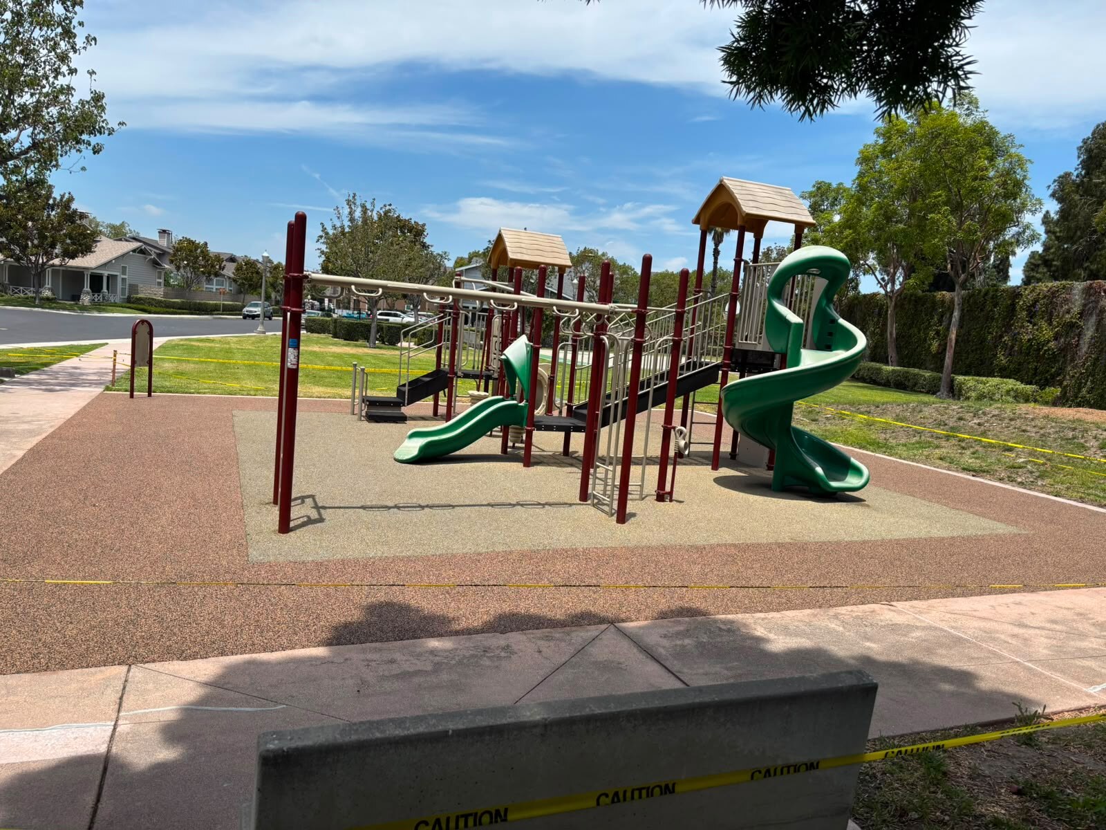 Poured-in-place rubber playground safety surface in San Diego, CA by TurboSurfacing