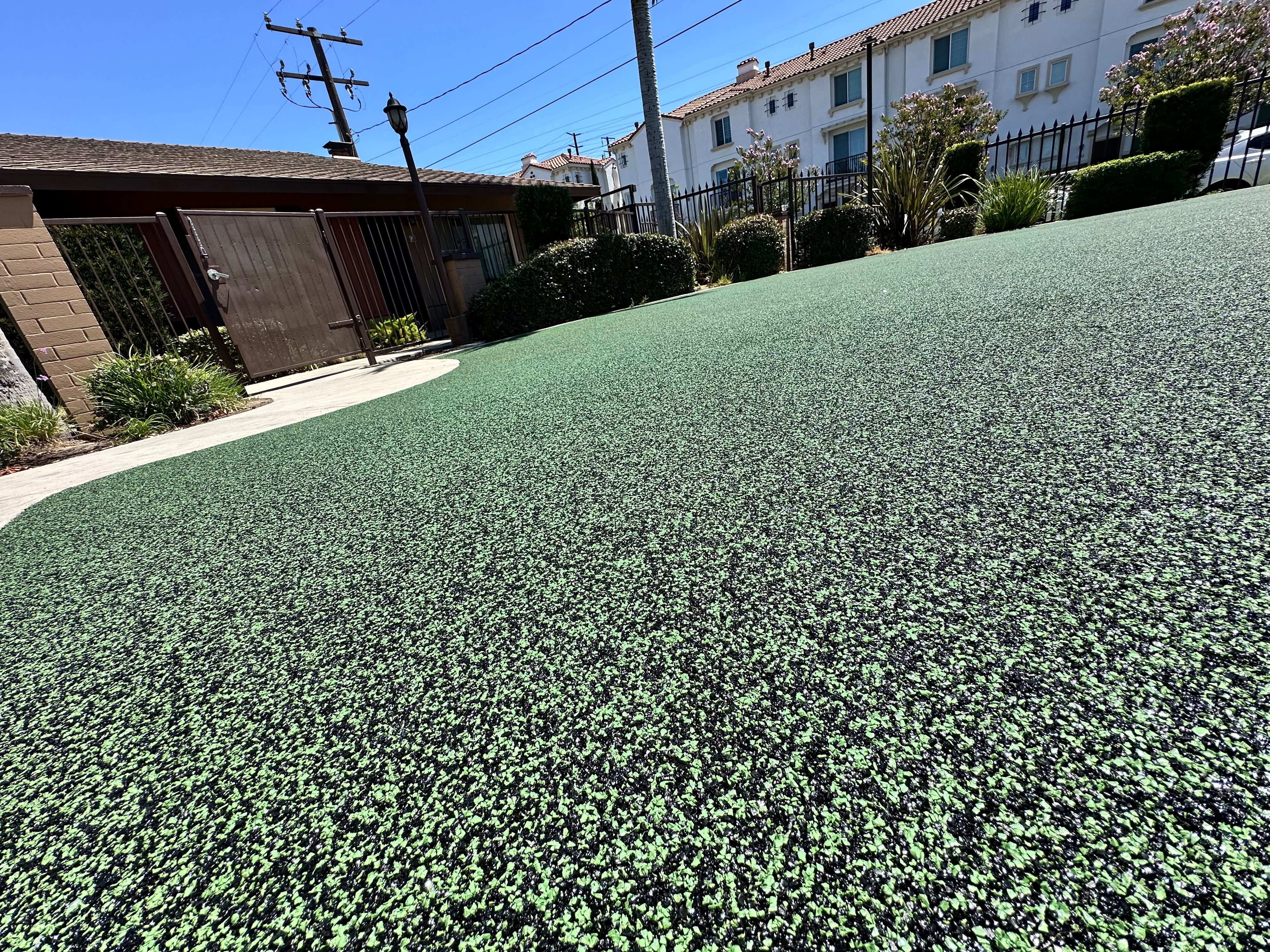 Poured-in-place rubber playground safety surface in San Diego, CA by TurboSurfacing
