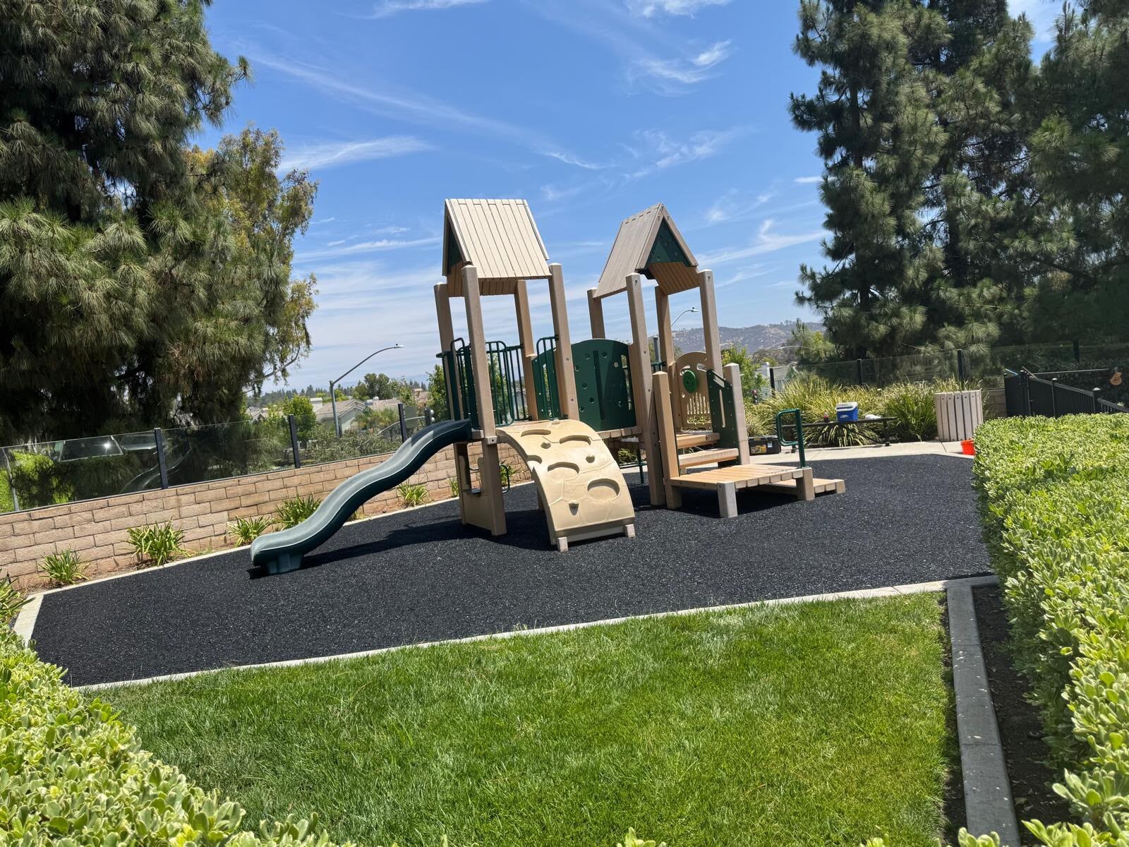 Poured-in-place rubber playground safety surface in San Diego, CA by TurboSurfacing