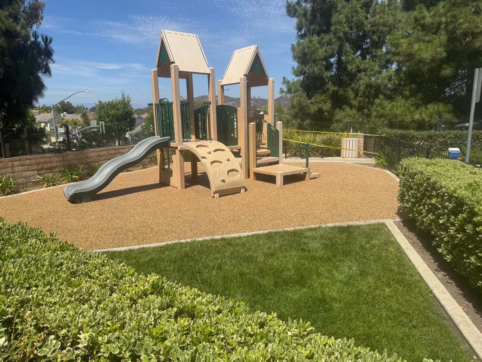 Poured-in-place rubber playground safety surface in San Diego, CA by TurboSurfacing