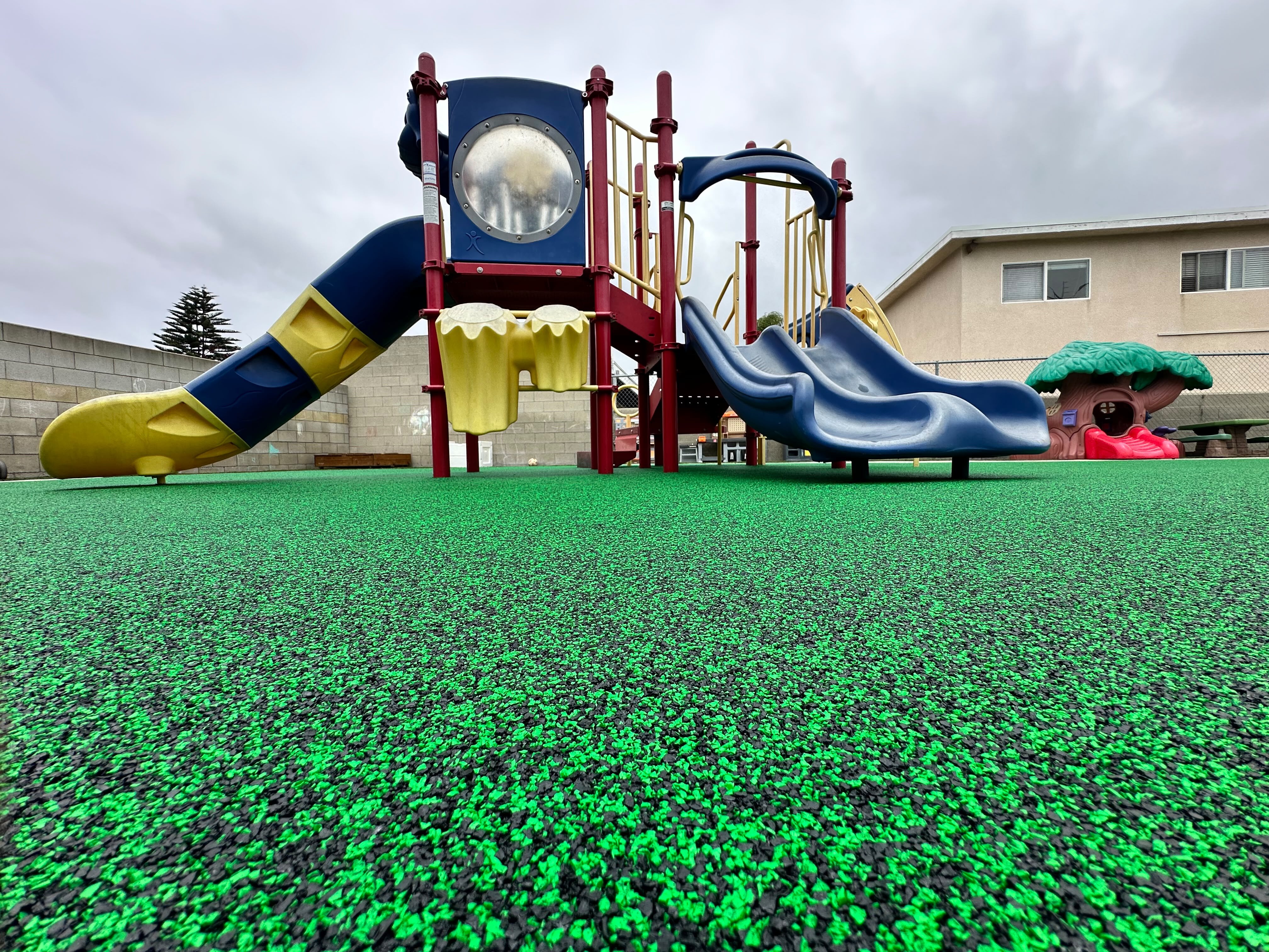 Poured-in-place rubber playground safety surface in San Diego, CA by TurboSurfacing