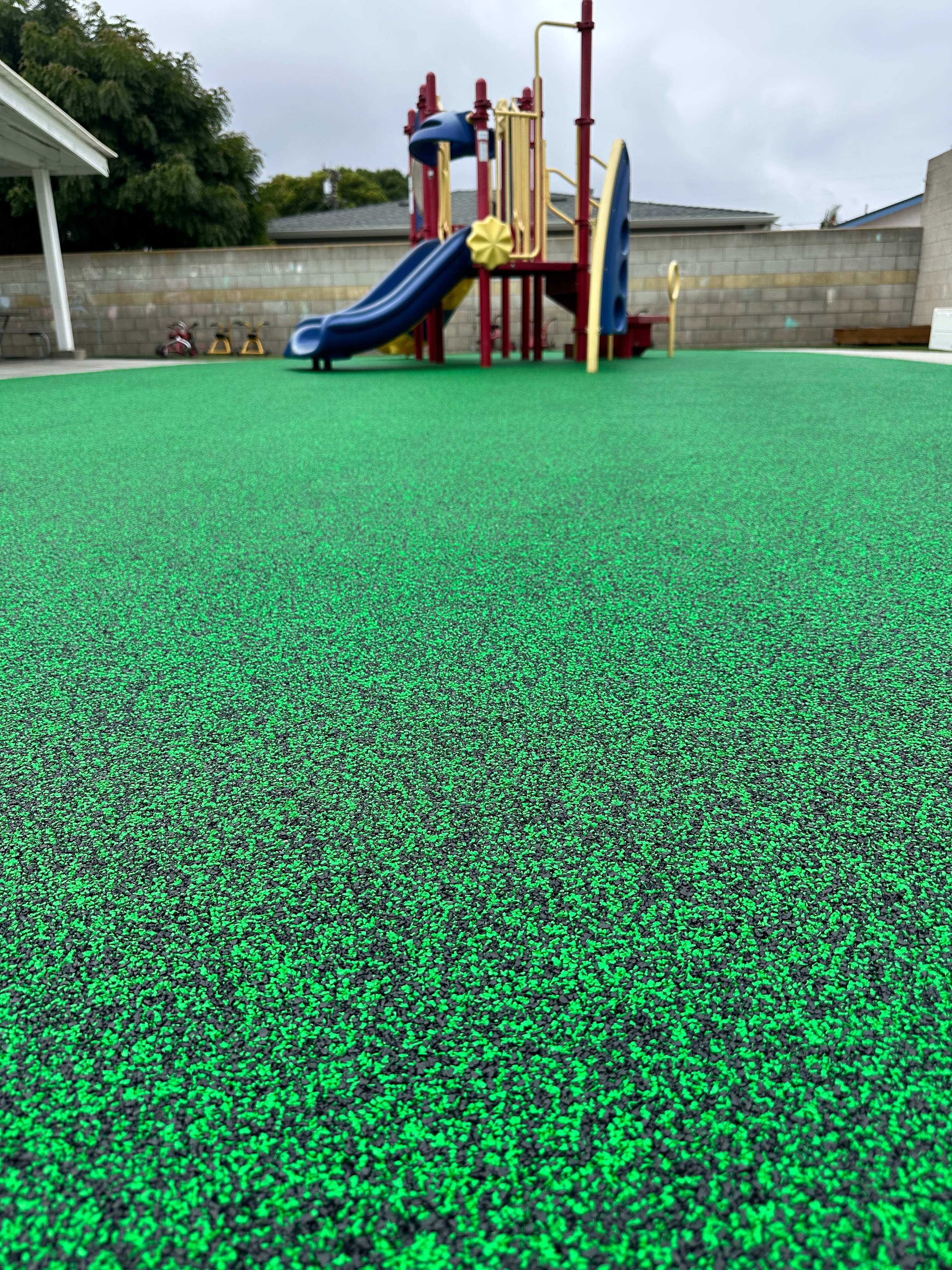 Poured-in-place rubber playground safety surface in San Diego, CA by TurboSurfacing