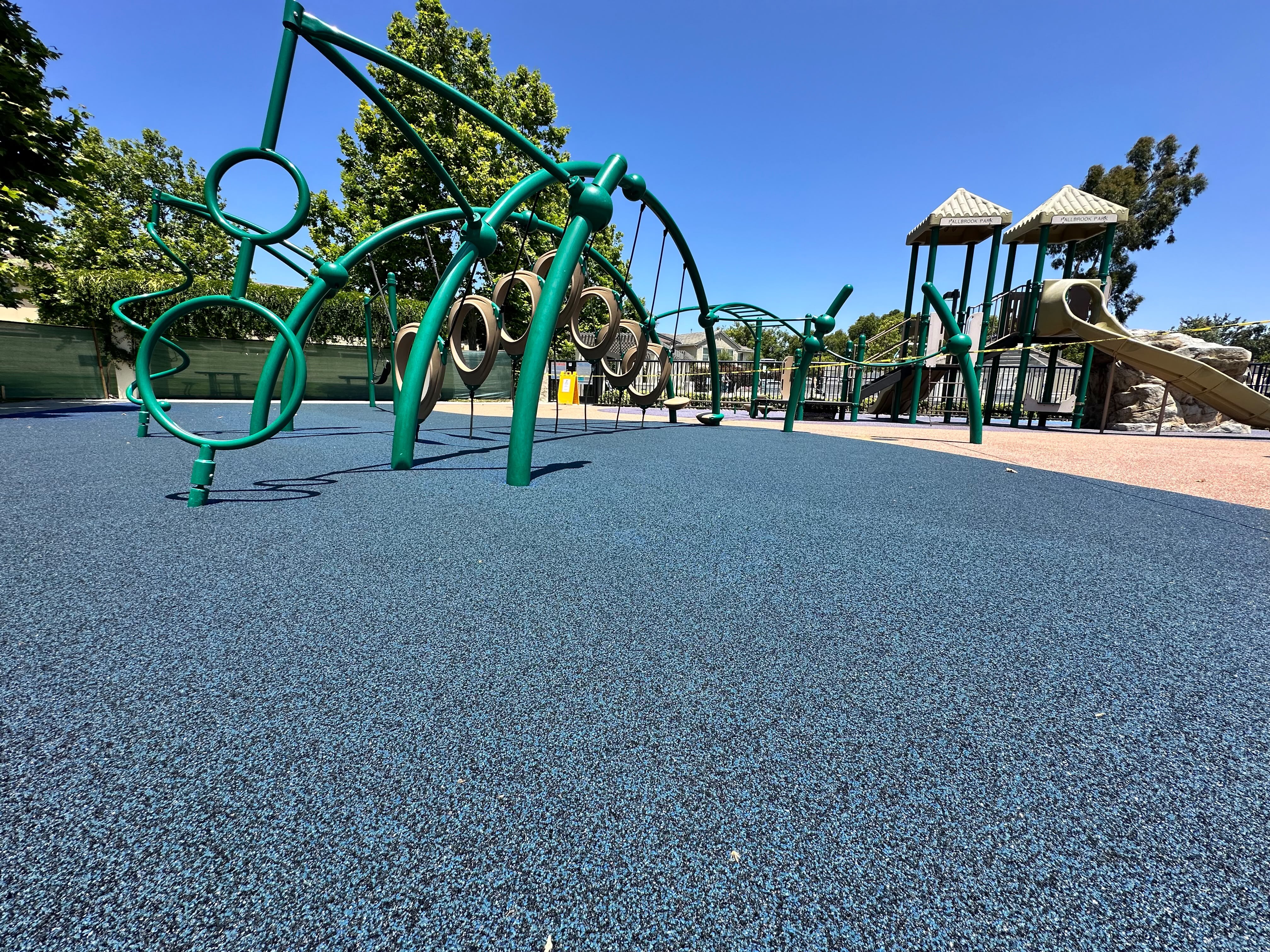 Poured-in-place rubber playground safety surface in San Diego, CA by TurboSurfacing