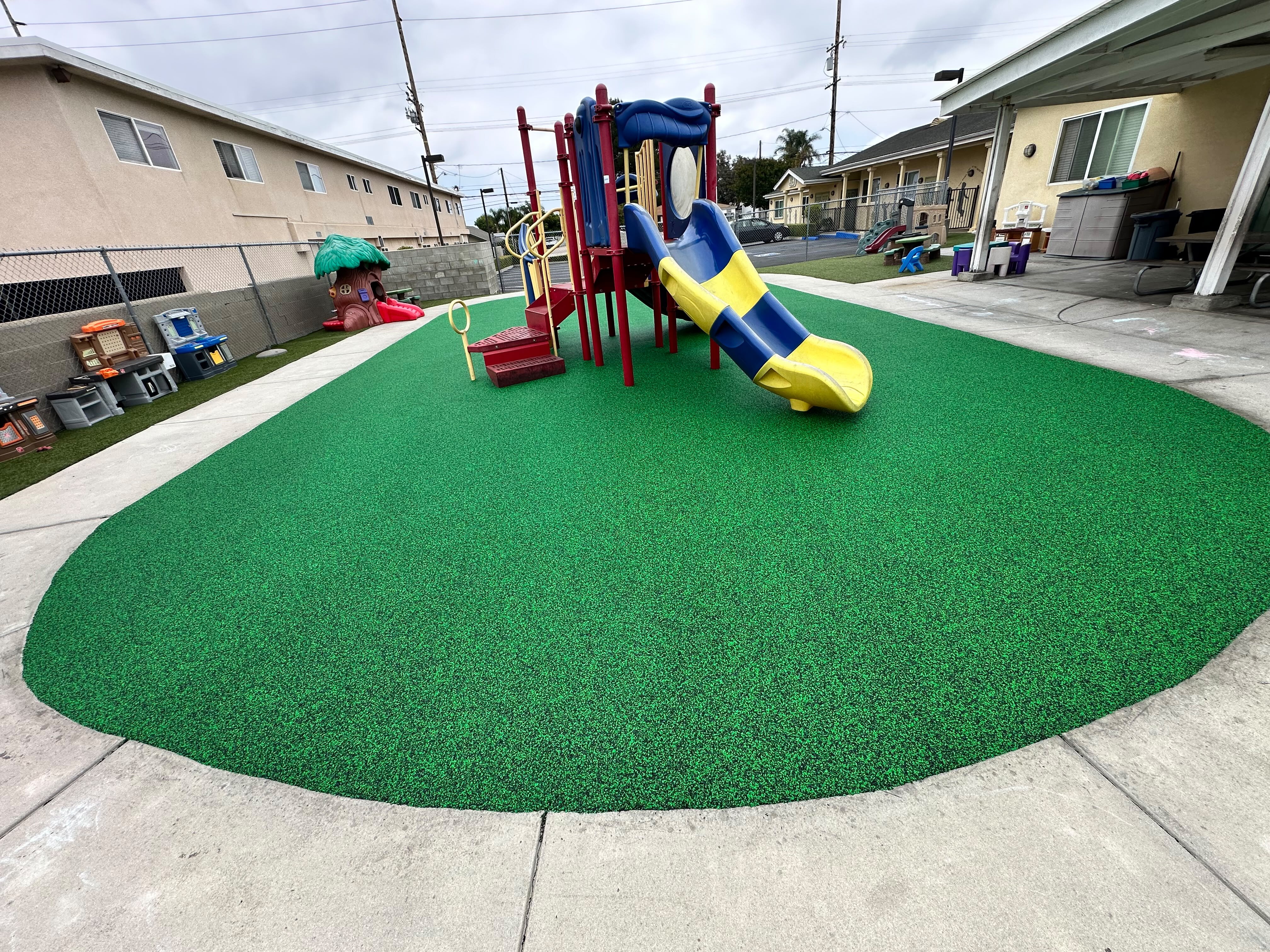 Poured-in-place rubber playground safety surface in San Diego, CA by TurboSurfacing