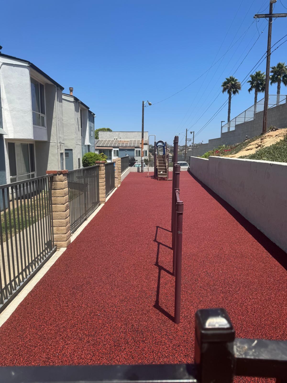 Poured-in-place rubber playground safety surface in San Diego, CA by TurboSurfacing