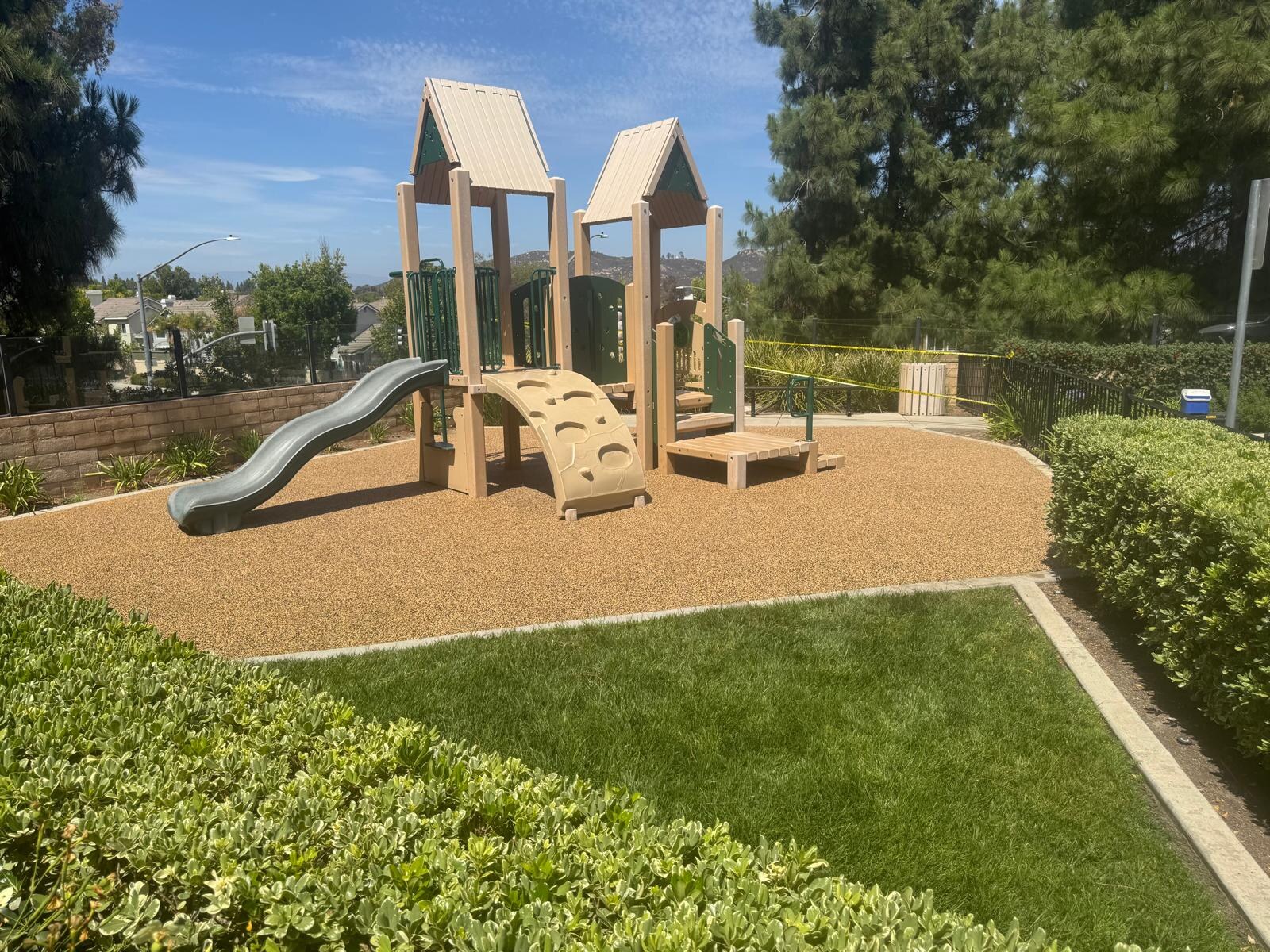 Poured-in-place rubber playground safety surface in San Diego, CA by TurboSurfacing