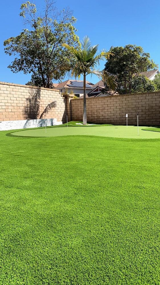 Artificial grass putting green in San Diego, CA by TurboSurfacing