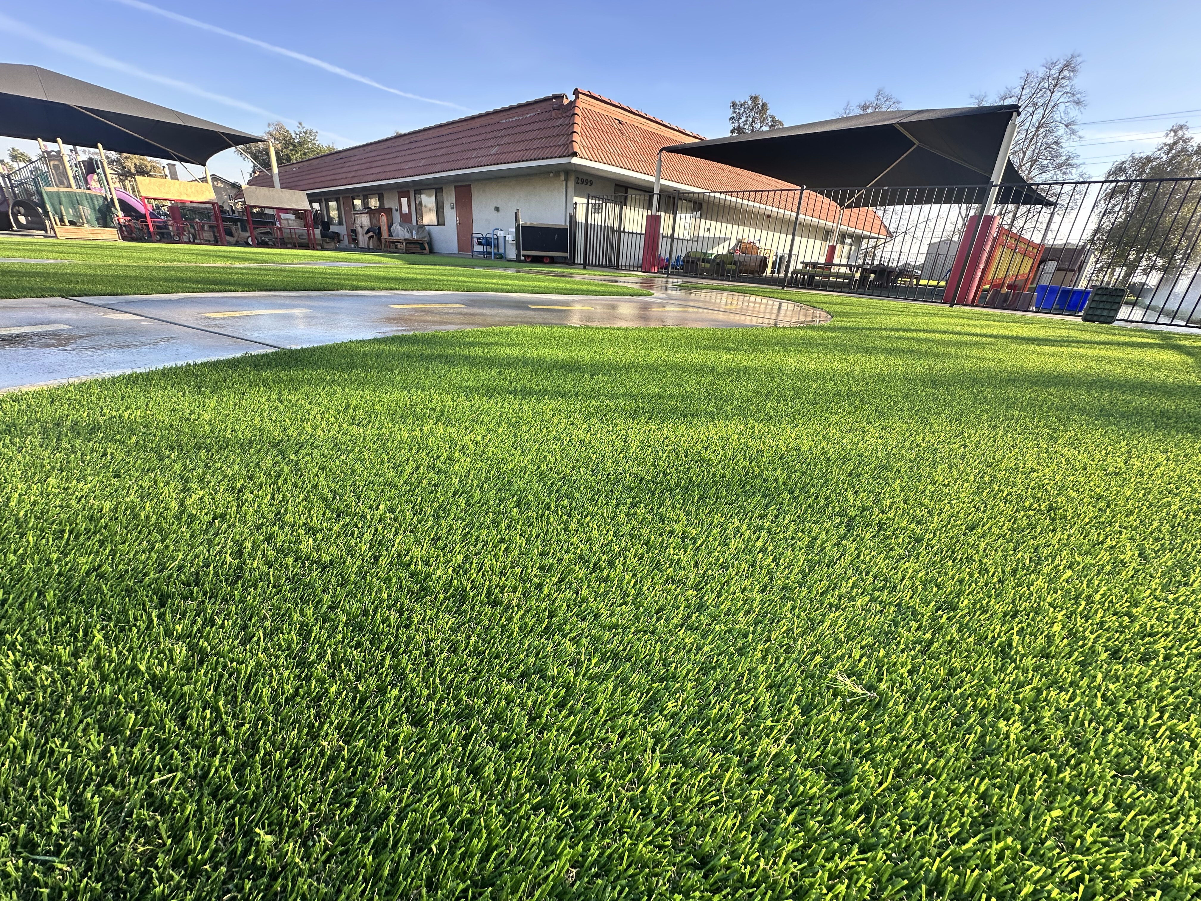Artificial grass residential front yard in San Diego, CA by TurboSurfacing