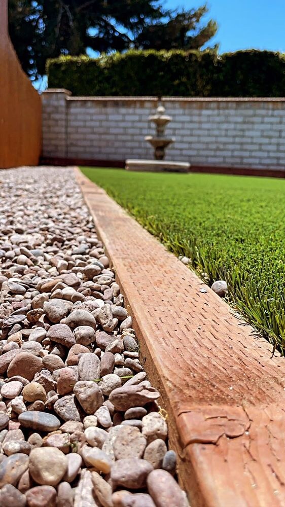 Artificial grass residential landscape design in San Diego, CA by TurboSurfacing